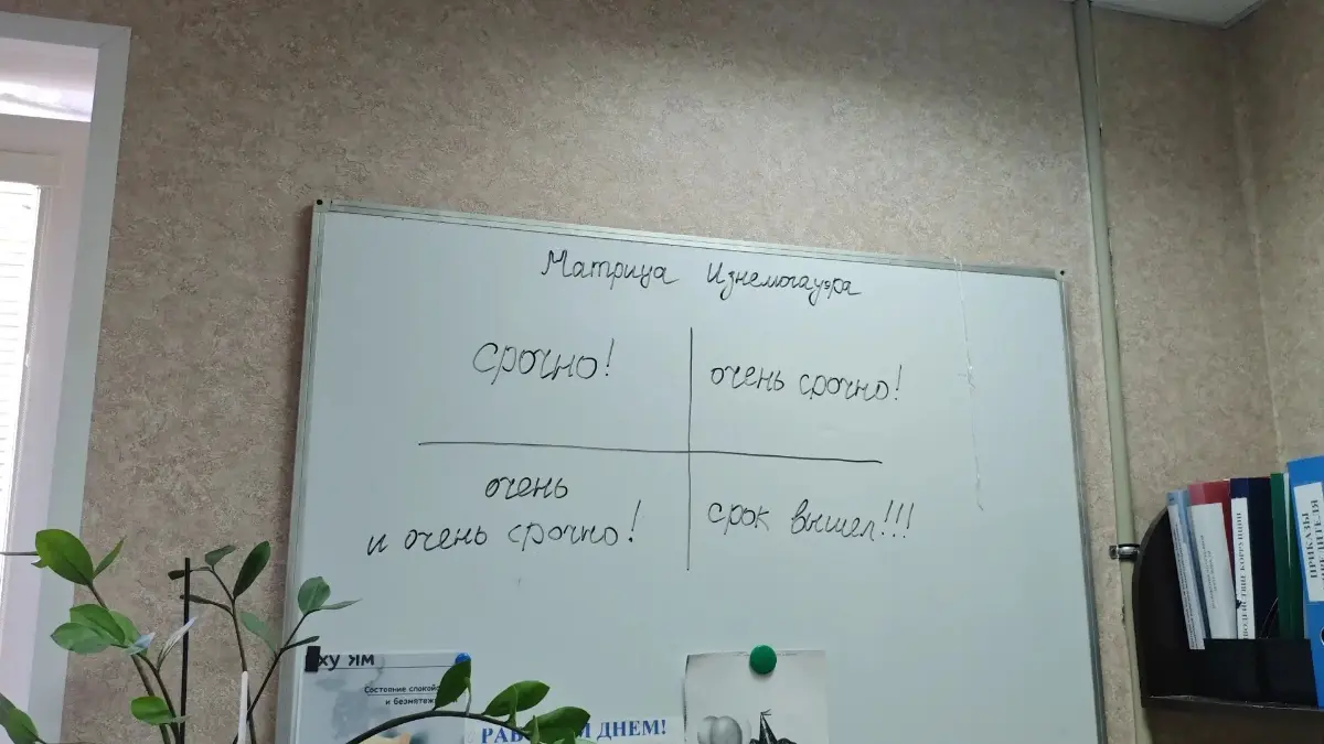 Матрица Эйзенхауэра в новом прочтении..Хотя нет, для всех актуальном наверно:) С пятницей, друзья! | Сетка — социальная сеть от hh.ru