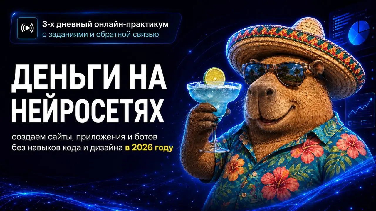 🎁 Бесплатный курс по ИИ
90% людей просят у нейросетей рецепты и картинки. Другие — собирают сайты и ботов на заказ, создают свои онлайн-сервисы и зарабатывают на этом | Сетка — социальная сеть от hh.ru