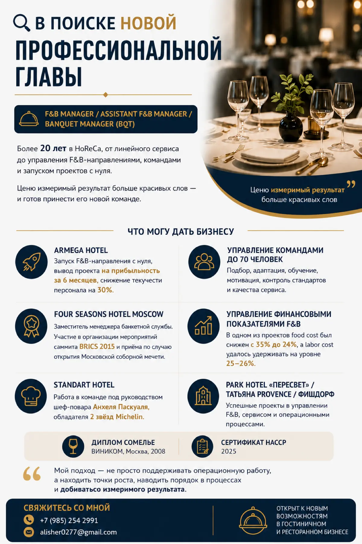 #F&B#HoReCa | Сетка — социальная сеть от hh.ru