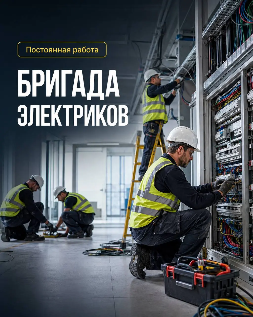 ЭЛЕКТРИКИ (70 человек)
От 5 500₽/смена
Прямой работодатель
• Москва, м. Новослободская
• Строительство
• +79175048807
Полное описание вакансии размещено в Телеграм и Макс | Сетка — социальная сеть от hh.ru