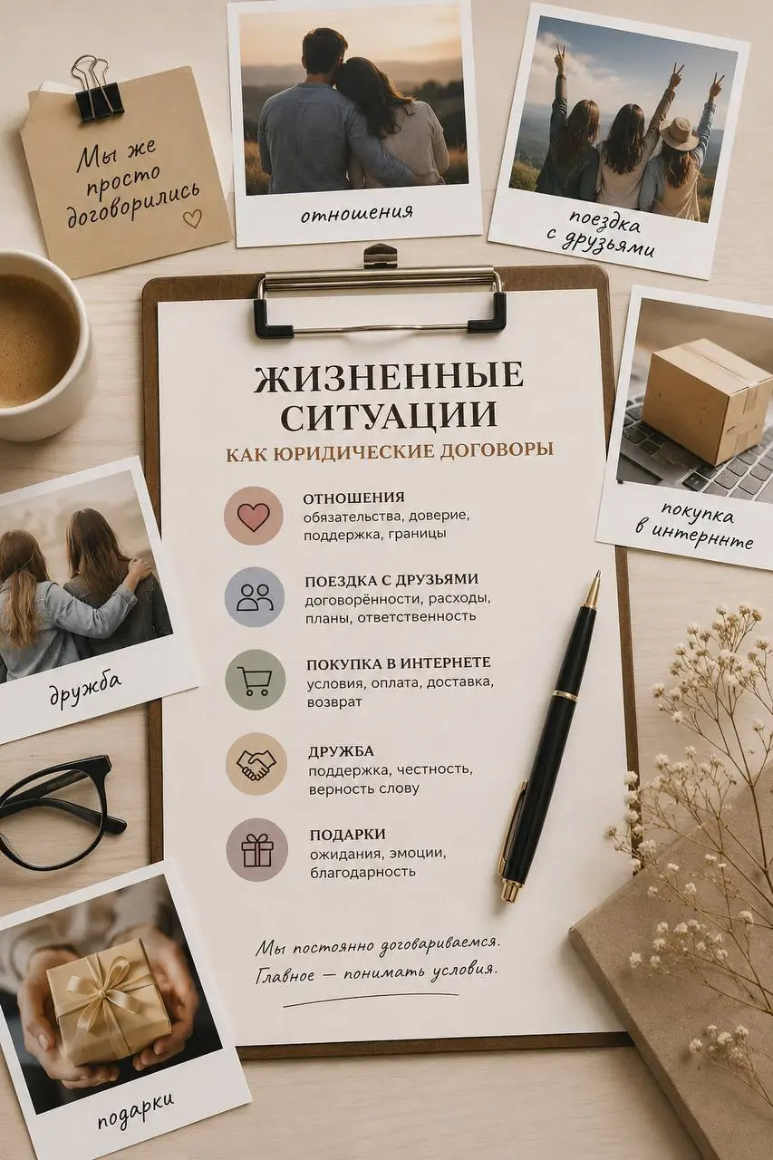 🔮 А что , если бы жизненные ситуации были юридическими договорами?
Иногда кажется, что договоры существуют только для бизнеса | Сетка — социальная сеть от hh.ru