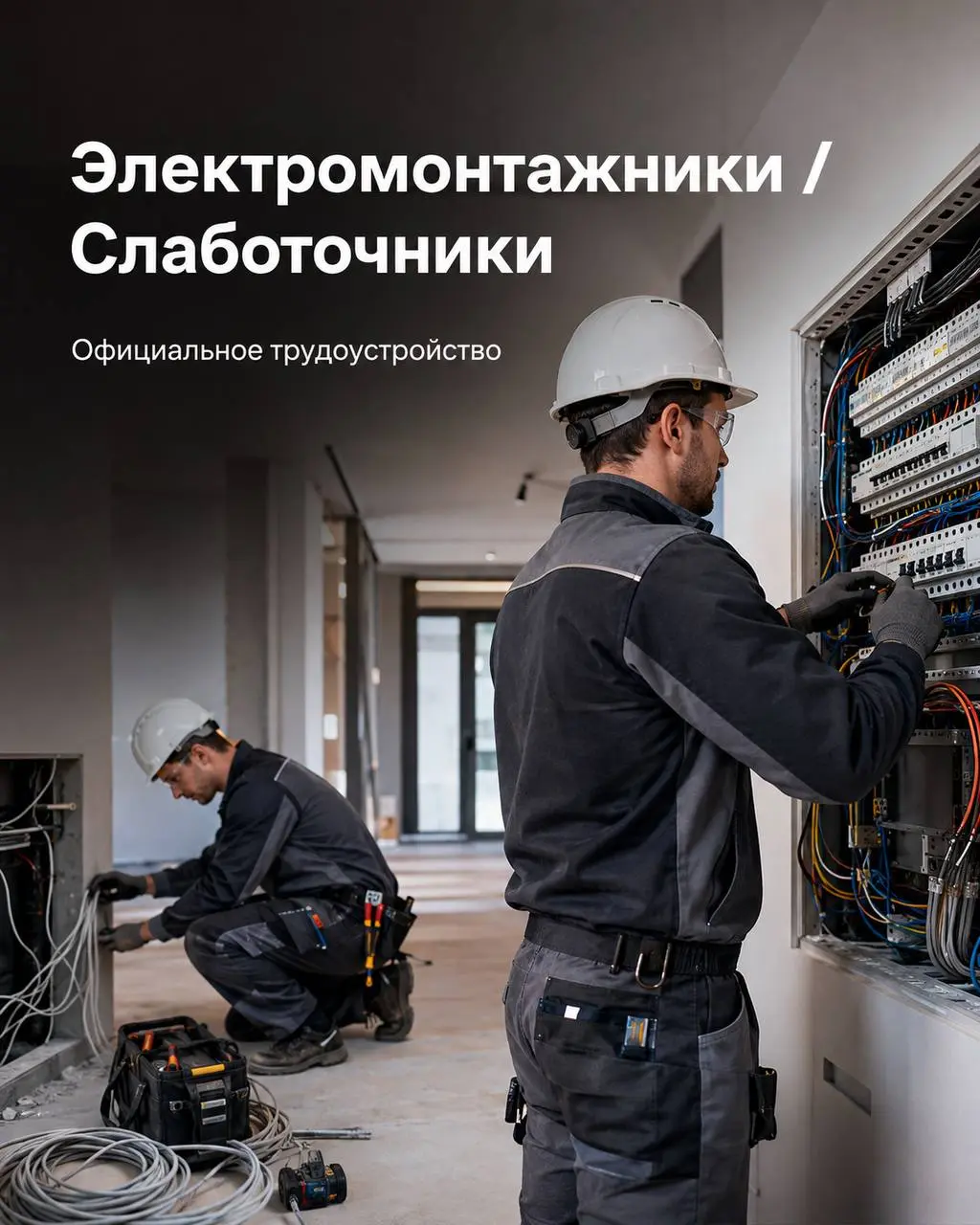 1️⃣ЭЛЕКТРОМОНТАЖНИК,
2️⃣СЛАБОТОЧНИК
От 7 000₽/смена
Прямой работодатель
• Москва
• Строительство
• +79104148083
Полное описание вакансии размещено в Телеграм и Макс | Сетка — социальная сеть от hh.ru