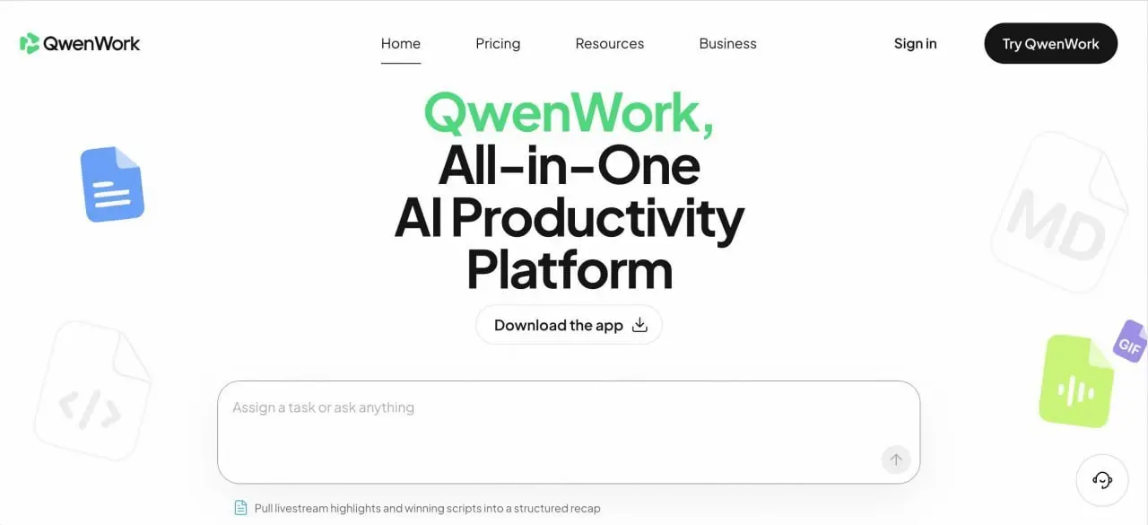 🧑‍💻КАК НАНЯТЬ КИТАЙЦА?
Alibaba выкатила QwenWork — универсального ИИ-сотрудника, который реально пашет, а не имитирует бурную деятельность☕️🤖 | Сетка — социальная сеть от hh.ru