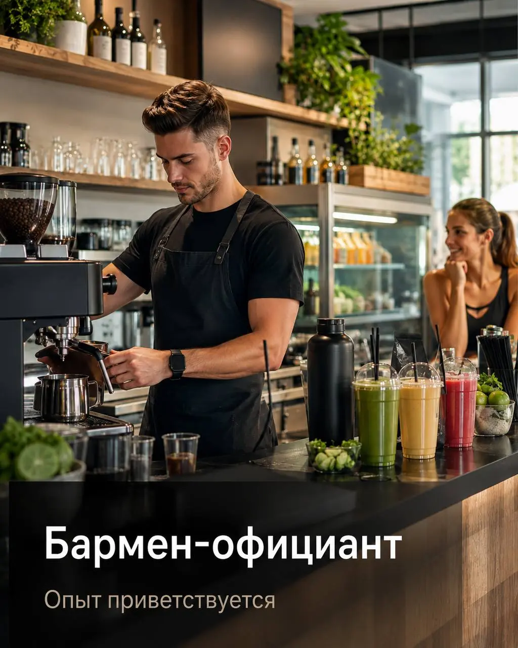 БАРМЕН-ОФИЦИАНТ
От 4 000₽/смена + чаевые
ФилинФит
• Москва, м | Сетка — социальная сеть от hh.ru