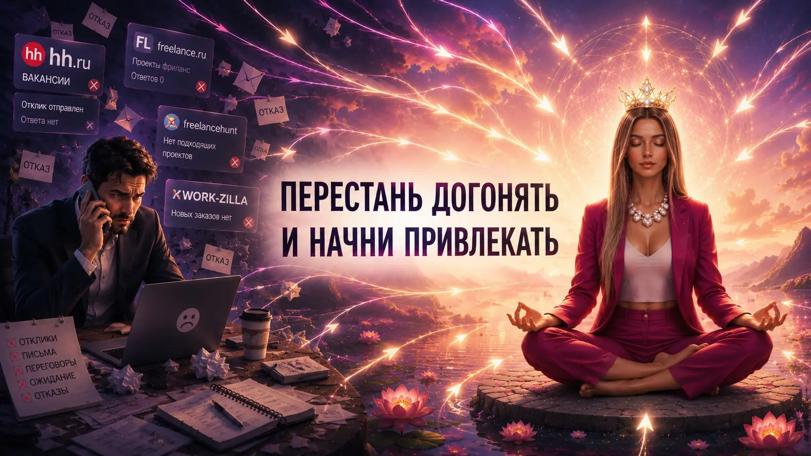 Перестань догонять и начни привлекать | Сетка — социальная сеть от hh.ru