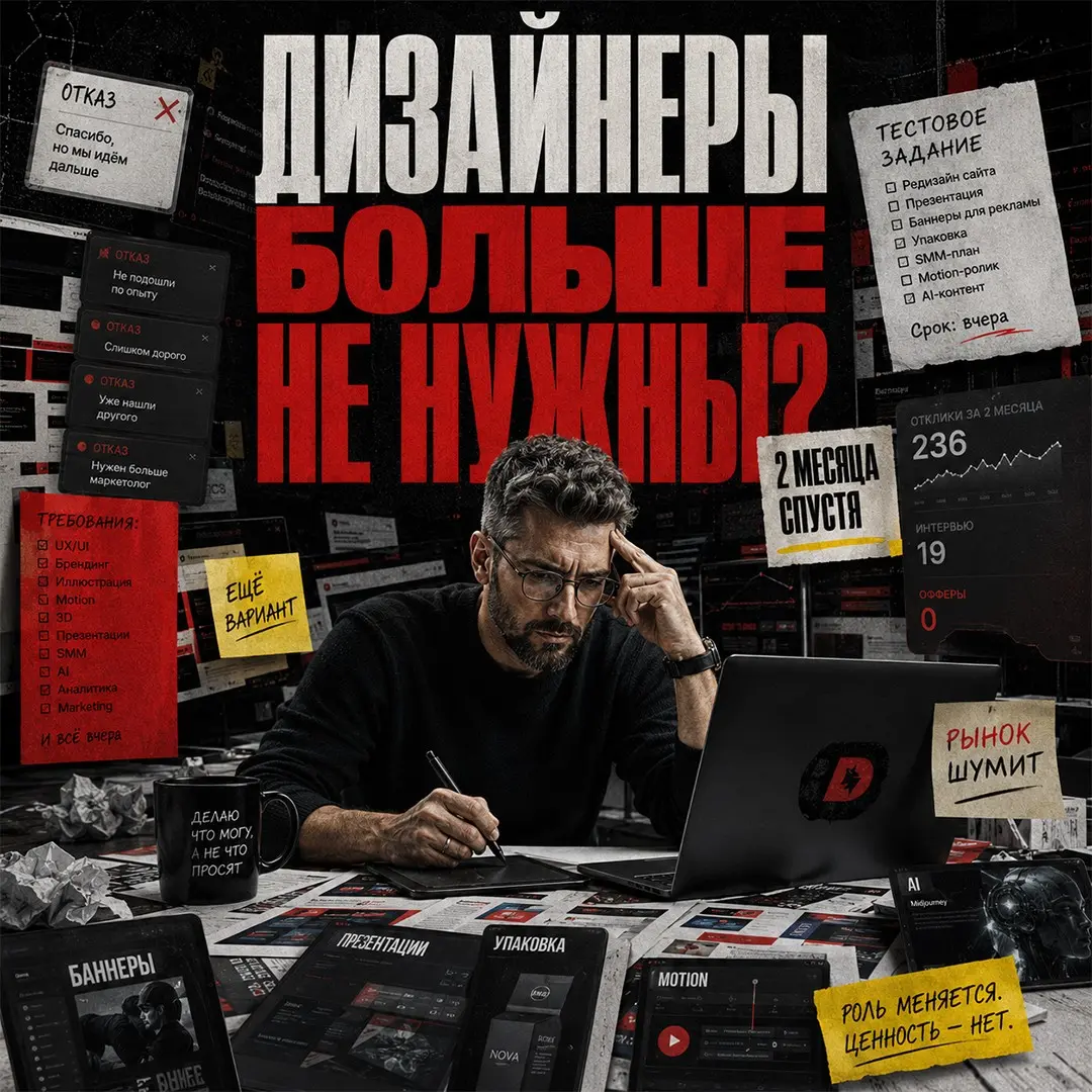 Дизайнеры больше не нужны? Два месяца спустя | Сетка — социальная сеть от hh.ru