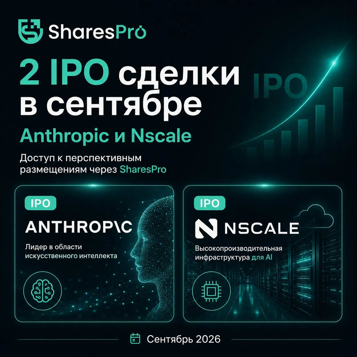 IPO сентября: в фокусе две компании Anthropic и Nscale
Anthropic - одна из самых сильных частных ИИ-компаний в мире и прямой конкурент OpenAI, Google и xAI | Сетка — социальная сеть от hh.ru