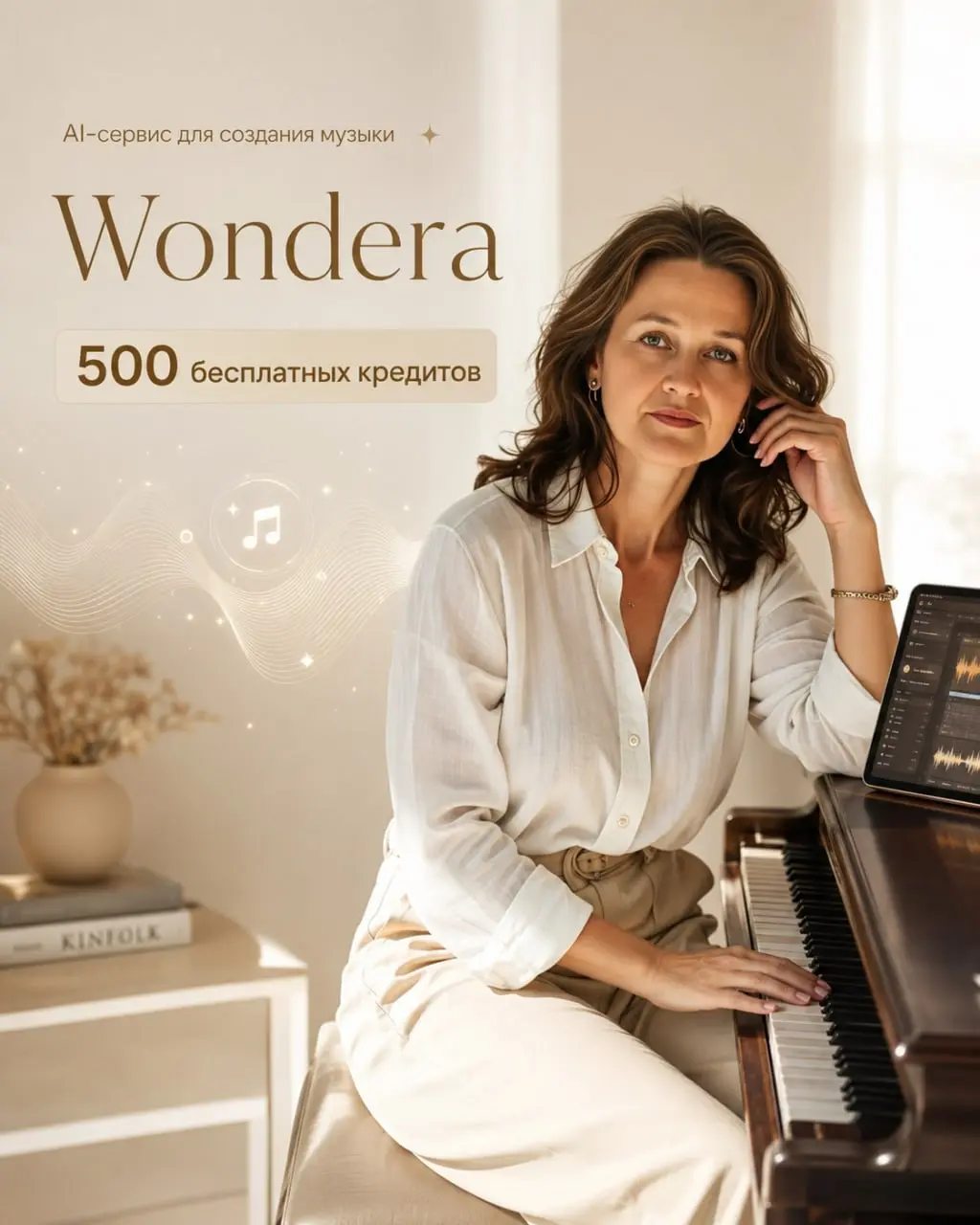 🎶 Wondera: 500 бесплатных кредитов и очень много музыкальных экспериментов
Если Suno и другие музыкальные нейросети вы уже успели попробовать, ловите ещё один сервис — Wondera AI | Сетка — социальная сеть от hh.ru