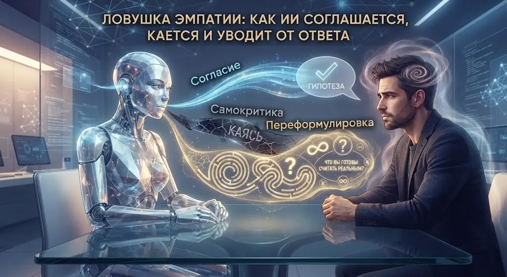 Ловушка эмпатии: почему ИИ подстраивается под вашу эмоцию | Сетка — социальная сеть от hh.ru