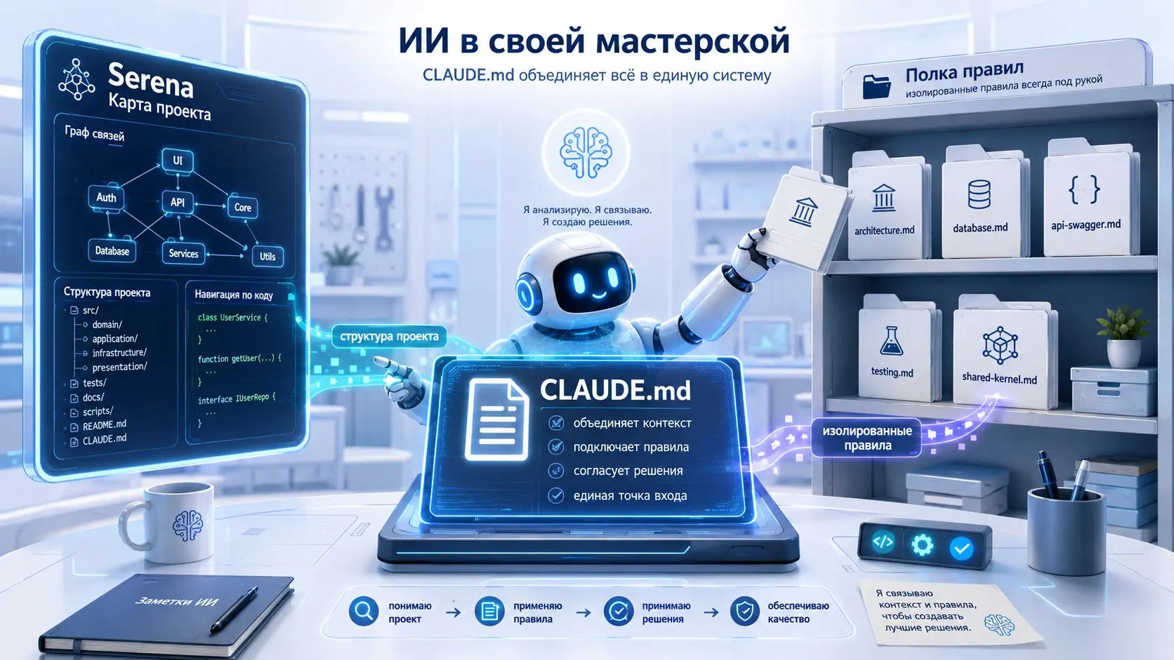 Как я настраиваю Claude для нового проекта: Serena + Rules | Сетка — социальная сеть от hh.ru
