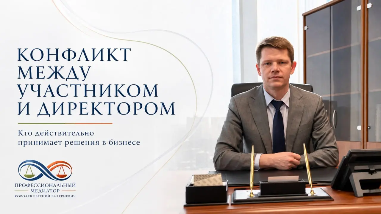 Участник и директор: кто действительно принимает решения
У меня контрольный пакет. Директор обязан делать, что я говорю.
🔉 Одна из самых опасных фраз в корпоративном конфликте | Сетка — социальная сеть от hh.ru