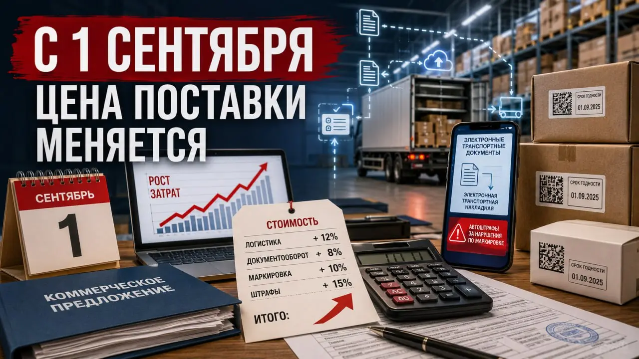 С 1 сентября поставщики пересчитают цену: два новых фактора для госзакупок
С 1 сентября 2026 года для бизнеса одновременно меняются сразу два блока правил | Сетка — социальная сеть от hh.ru