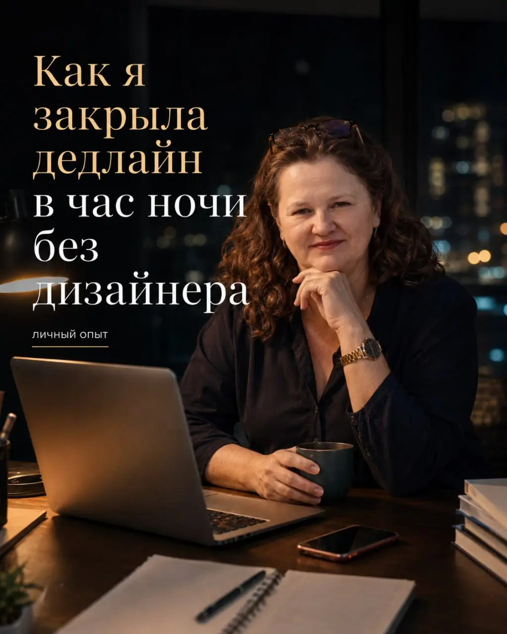 🕦 Как я закрыла дедлайн в час ночи без дизайнера
В 23:40 я сидела и понимала, что клиенту утром нужна обложка для рилса, а дизайнер, который обычно спасает, не отвечает вторые сутки | Сетка — социальная сеть от hh.ru