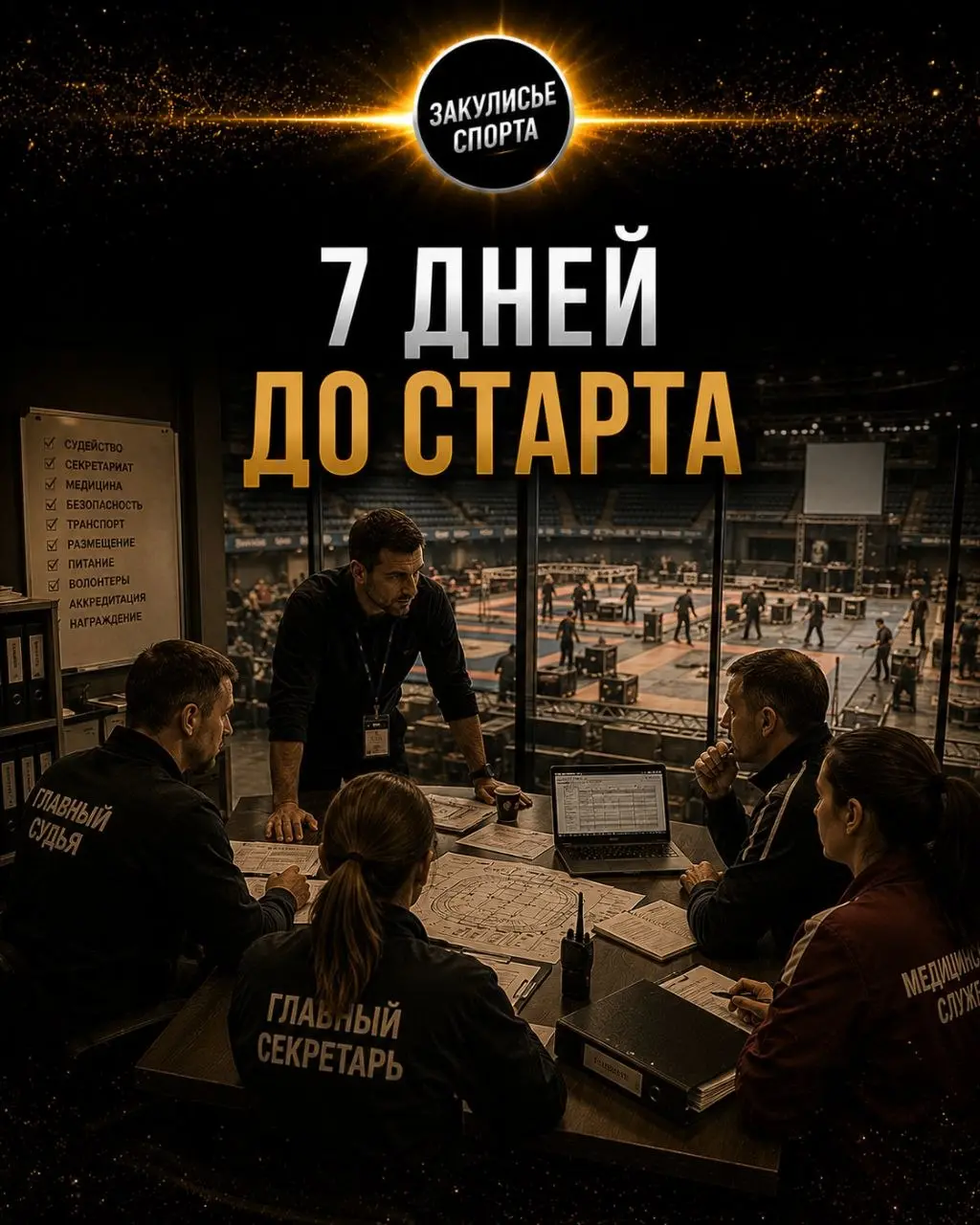 7 ДНЕЙ ДО СТАРТА🥇
📋Финальная проверка готовности. За несколько дней до старта проводится итоговая проверка всех направлений работы | Сетка — социальная сеть от hh.ru