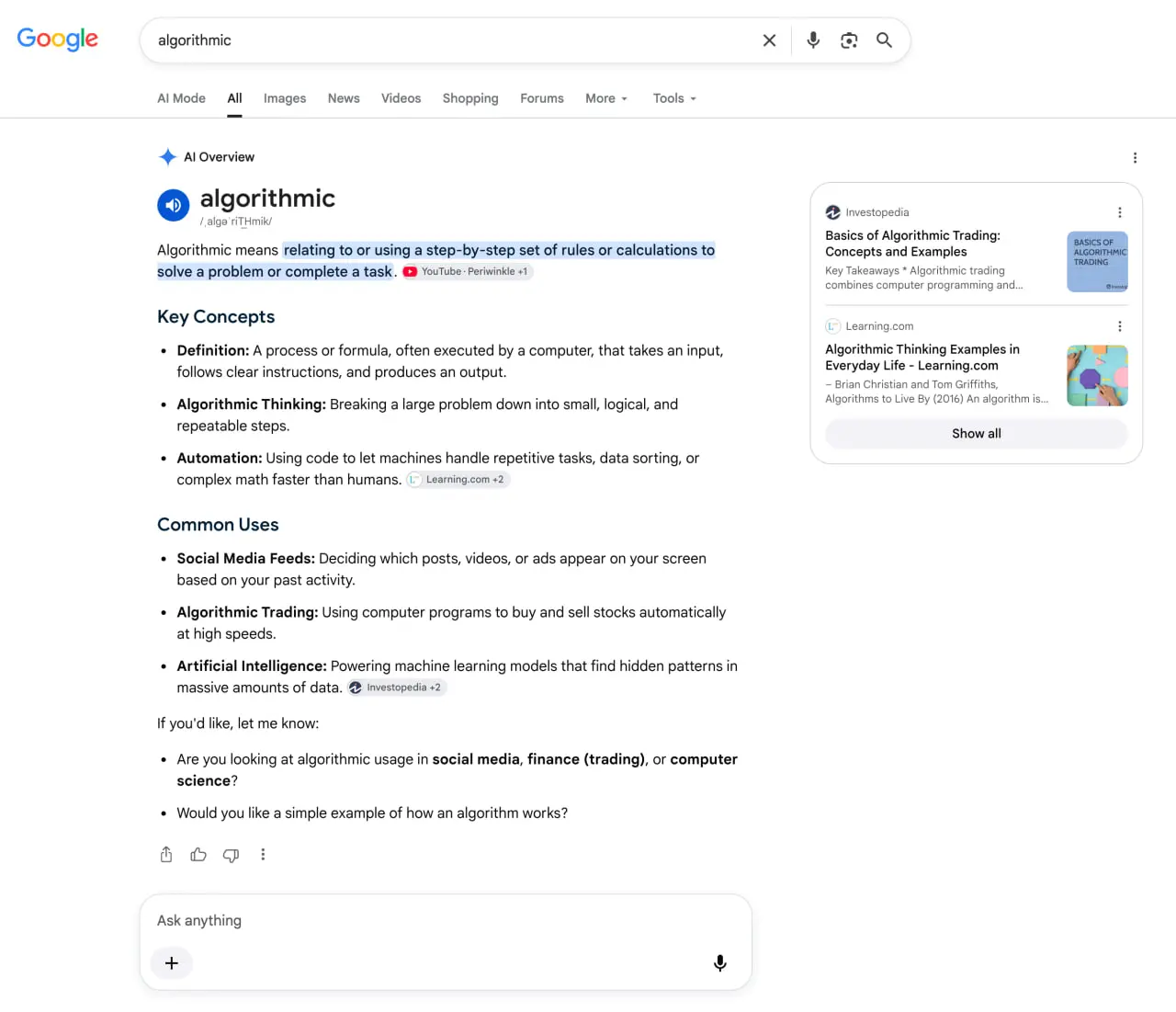 Google тестирует новый формат AI Overviews, и это не просто изменение выдачи | Сетка — социальная сеть от hh.ru