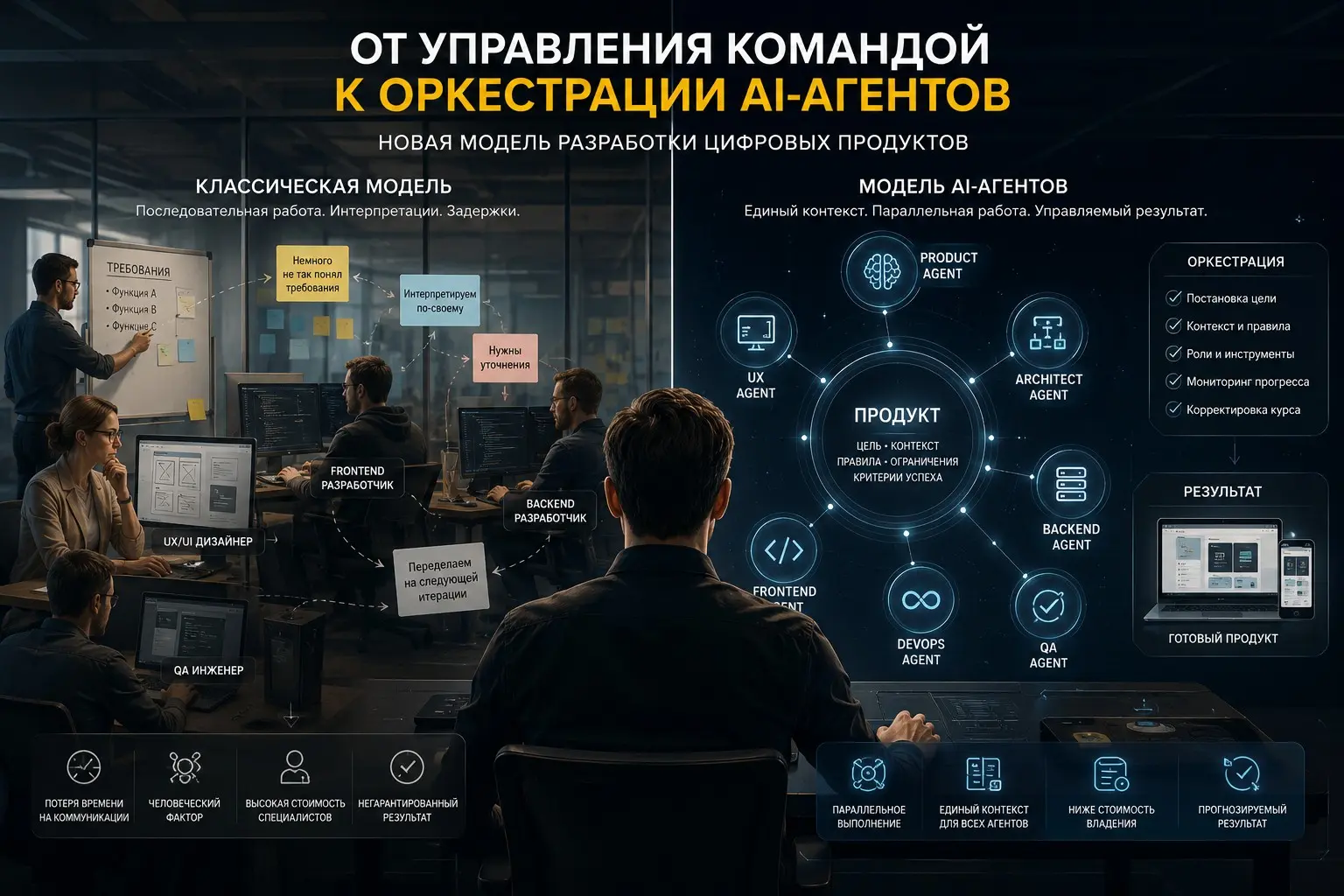От управления командой к оркестрации AI-агентов | Сетка — социальная сеть от hh.ru