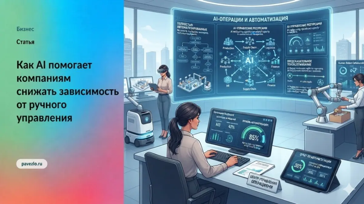 Как AI помогает снижать зависимость от ручного управления | Сетка — социальная сеть от hh.ru