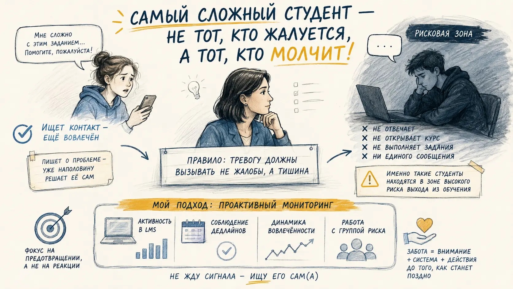 Чему меня научила работа с группой риска | Сетка — социальная сеть от hh.ru