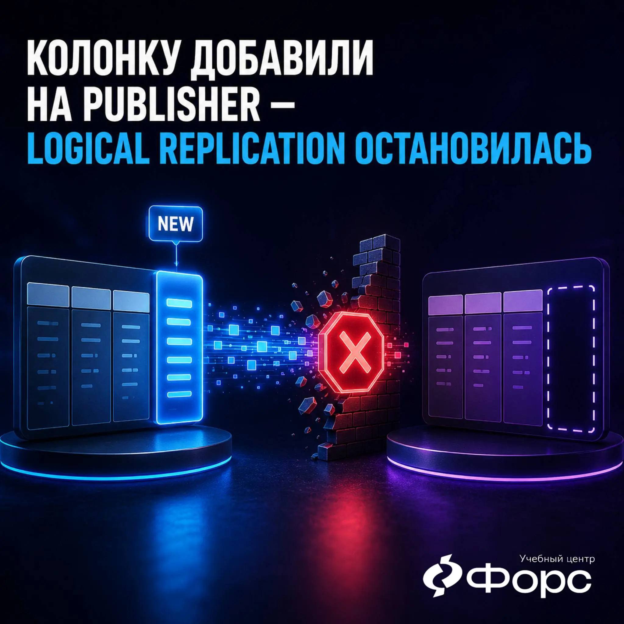 🛠️ Колонку добавили на publisher — logical replication остановилась
Причина может быть не в сети и не в replication slot.
DDL не реплицируется автоматически | Сетка — социальная сеть от hh.ru