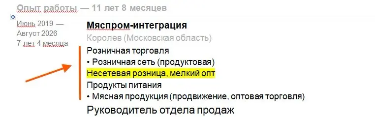 Одна «штучка» в резюме на hh.ru, из-за которой ваш опыт могу | Сетка — социальная сеть от hh.ru