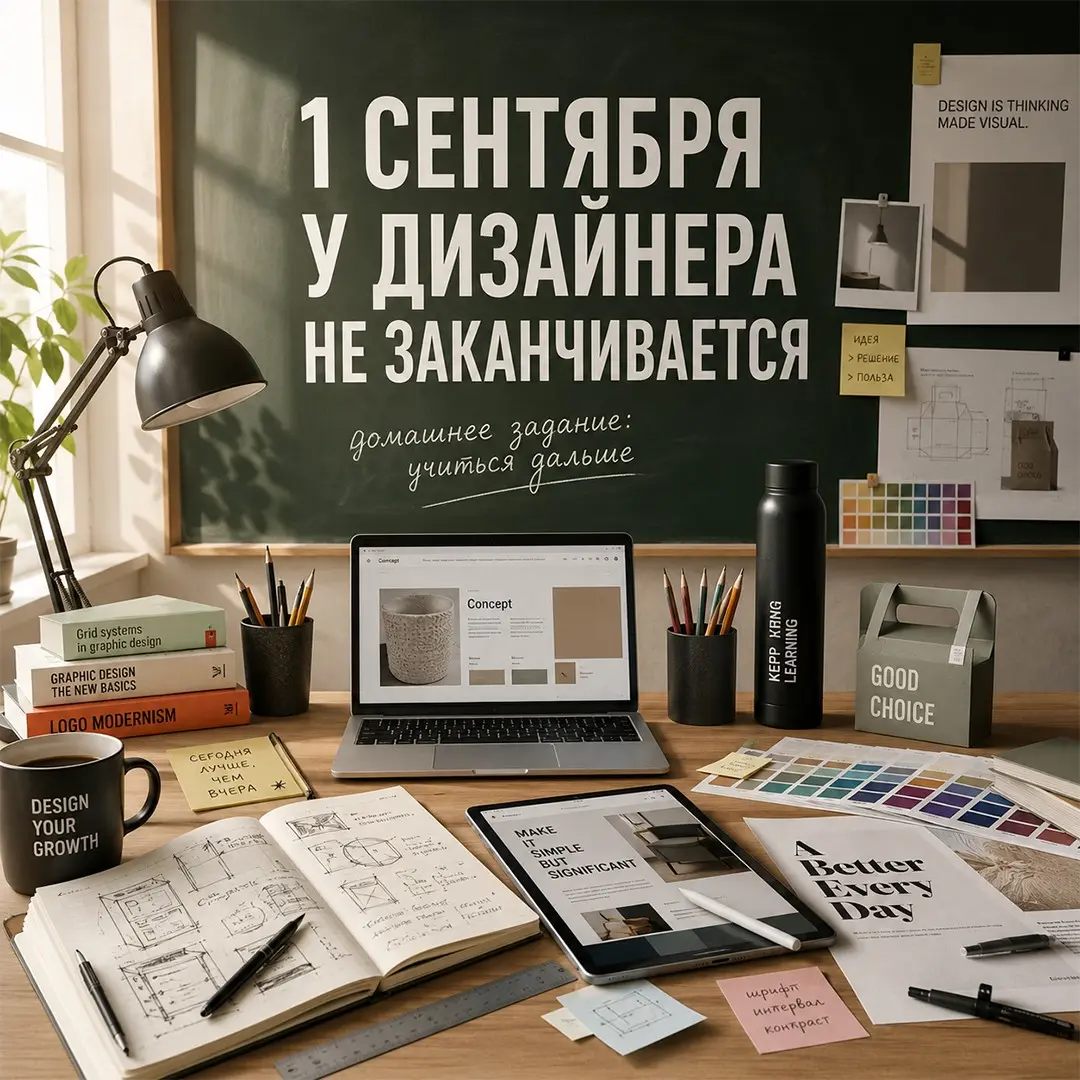 🎒 1 сентября у дизайнера не заканчивается никогда
В школе всё было понятно: 1 сентября начался новый учебный год, дальше уроки, контрольные и каникулы.
В дизайне немного иначе | Сетка — социальная сеть от hh.ru