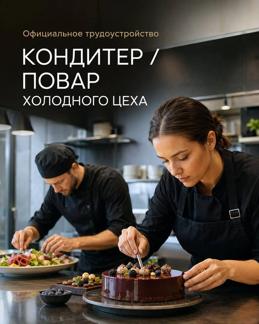 1️⃣КОНДИТЕР,
2️⃣ПОВАР ХОЛОДНОГО ЦЕХА
От 5 000₽/смена
Сам Пришел
• Москва, м | Сетка — социальная сеть от hh.ru