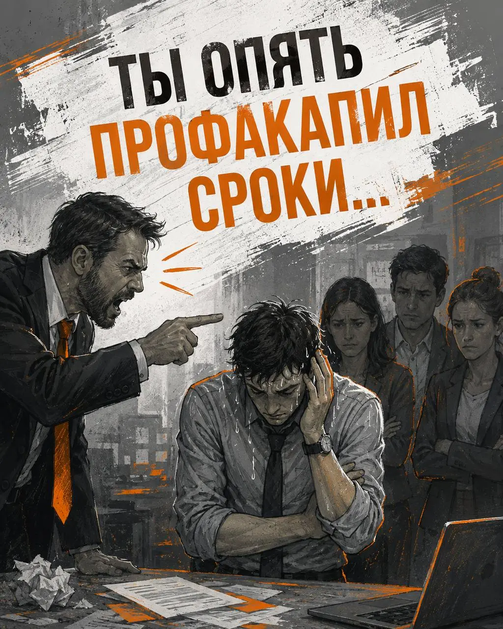 «Ты опять профакапил сроки…»
Я знаю, что меня читают и руководители и сотрудники, над которыми есть те самые руководители
Кто-то эту (примерную) фразу произносит, а кто-то слышит «ты опять всё завалил... | Сетка — социальная сеть от hh.ru