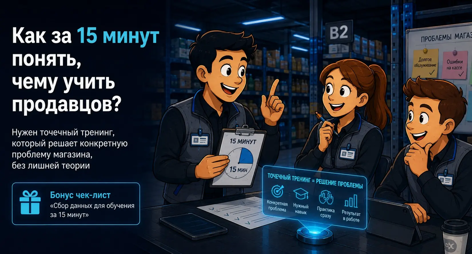 Как за 15 минут понять, чему учить продавцов? | Сетка — социальная сеть от hh.ru