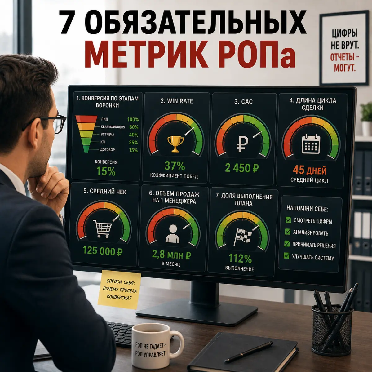Панель приборов РОПа: 7 метрик, без которых продажи - это гадание на кофейной гуще | Сетка — социальная сеть от hh.ru