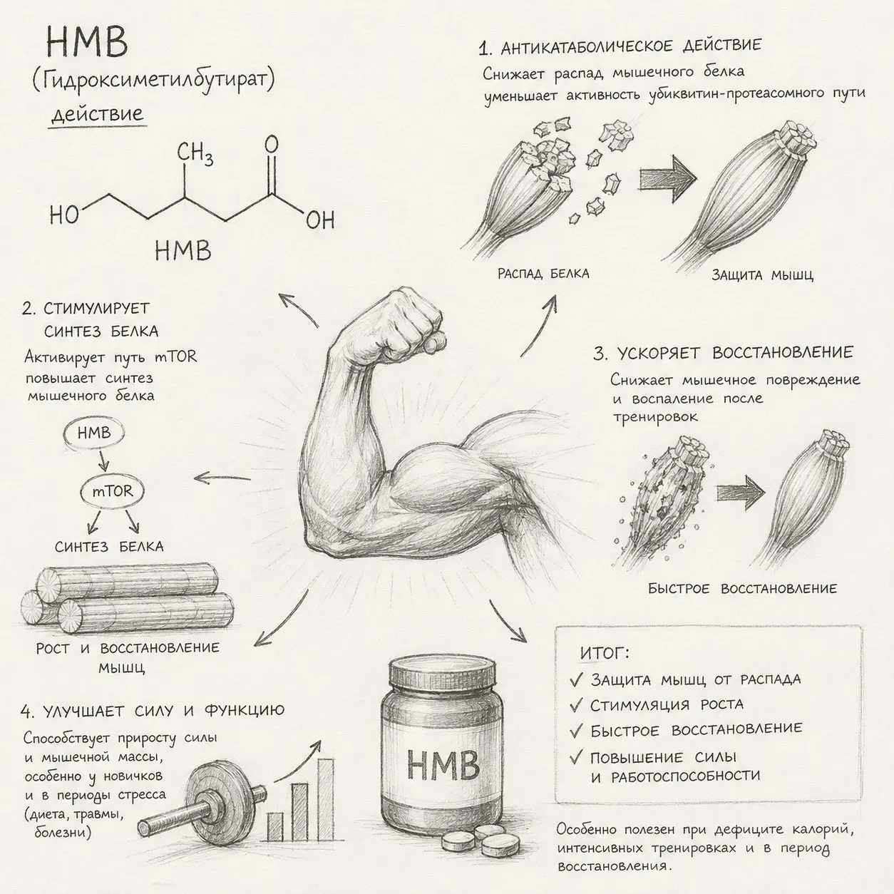 Как добавка HMB спасает мышцы от разрушения. | Сетка — социальная сеть от hh.ru