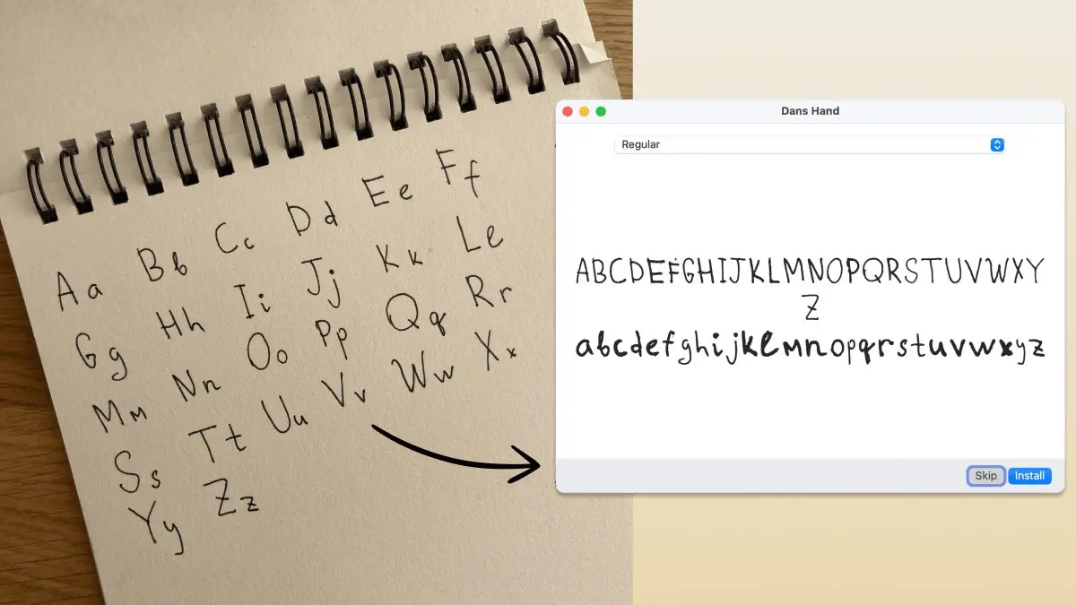 draw-your-font
Это инструмент, позволяющий преобразовать фотографию вашего почерка в полноценный цифровой шрифт форматов TTF, WOFF и WOFF2 | Сетка — социальная сеть от hh.ru