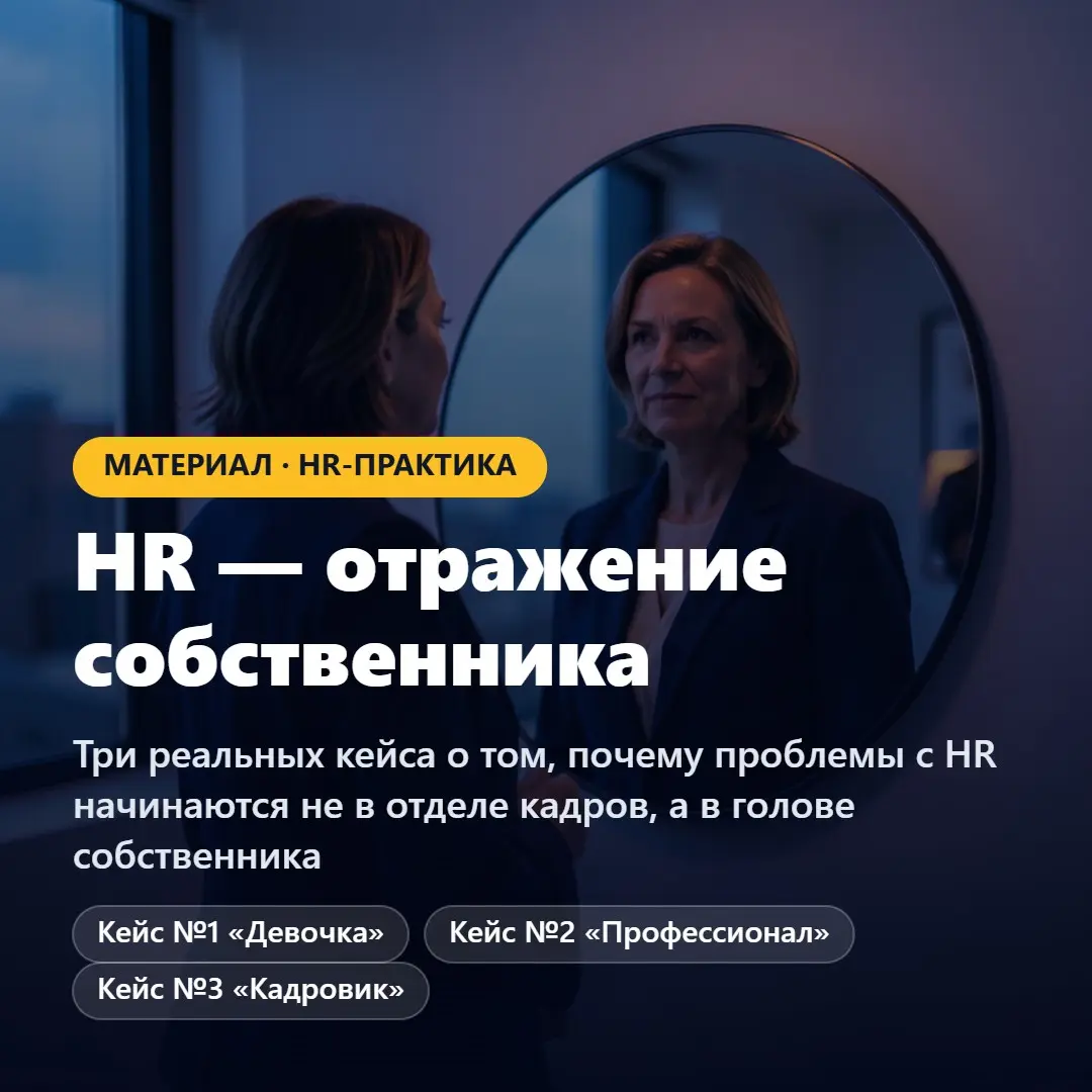 HR – отражение собственника | Сетка — социальная сеть от hh.ru
