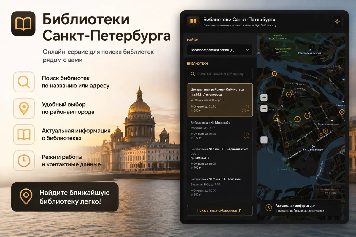 «Библиотеки Питера» — онлайн-сервис от сына ;-) | Сетка — социальная сеть от hh.ru