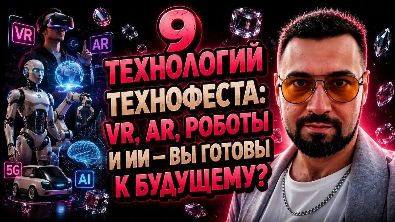 9 технологий Технофеста: VR, AR, роботы и ИИ — вы готовы к будущему?
Интервью снято на ТехноФесте в городе Москва | Сетка — социальная сеть от hh.ru