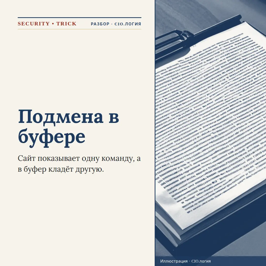 Скопировал команду с сайта — в буфере оказалось другое | Сетка — социальная сеть от hh.ru