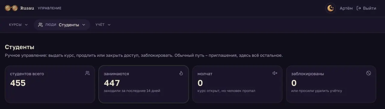 Я календарь переверну и просто скажу, что на новой платформе уже учится уже 450 студентов.
Спасибо за доверие :) | Сетка — социальная сеть от hh.ru