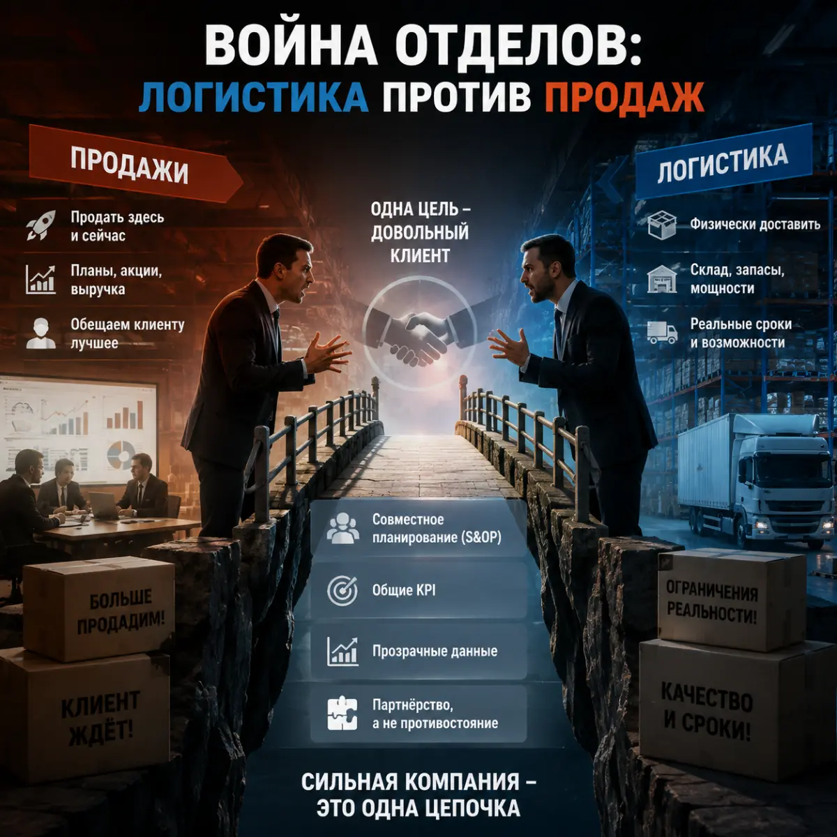 Война отделов: Логистика против Продаж | Сетка — социальная сеть от hh.ru