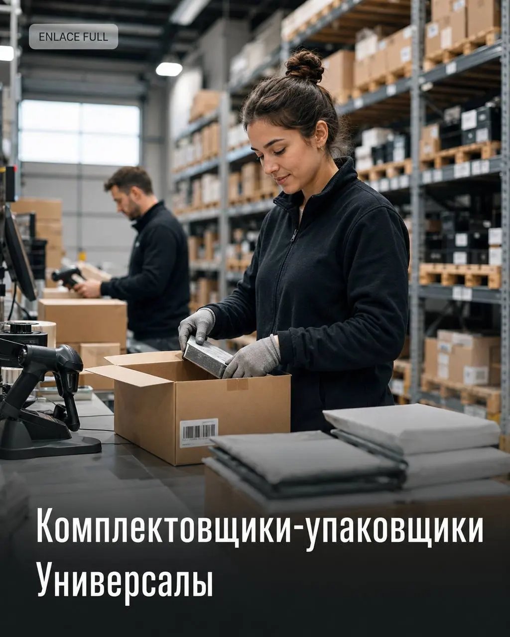 КОМПЛЕКТОВЩИКИ-УПАКОВЩИКИ, УНИВЕРСАЛЫ
73.500 - 130.000
ENLACE FULL
• Москва, м | Сетка — социальная сеть от hh.ru