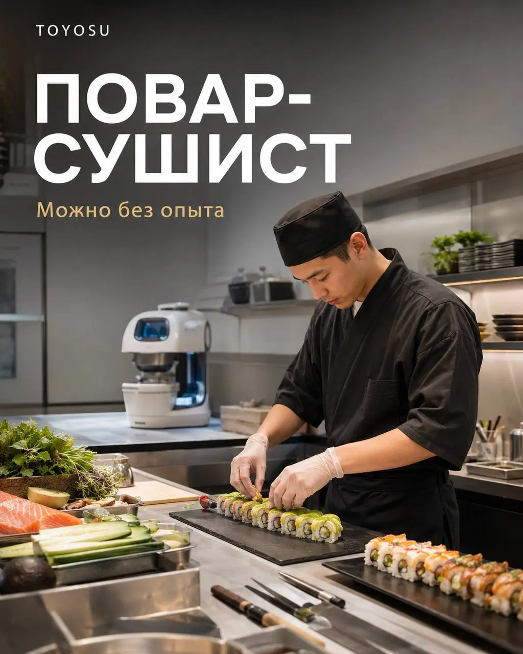 ПОВАР-СУШИСТ
От 460₽/ч
TOYOSU
• Москва, м. Ростокино, ТЦ Европолис
• Рестораны/Кафе
• +79310187842
Полное описание вакансии размещено в Телеграм и Макс. Переходите по ссылке в закрепленном сообщении | Сетка — социальная сеть от hh.ru