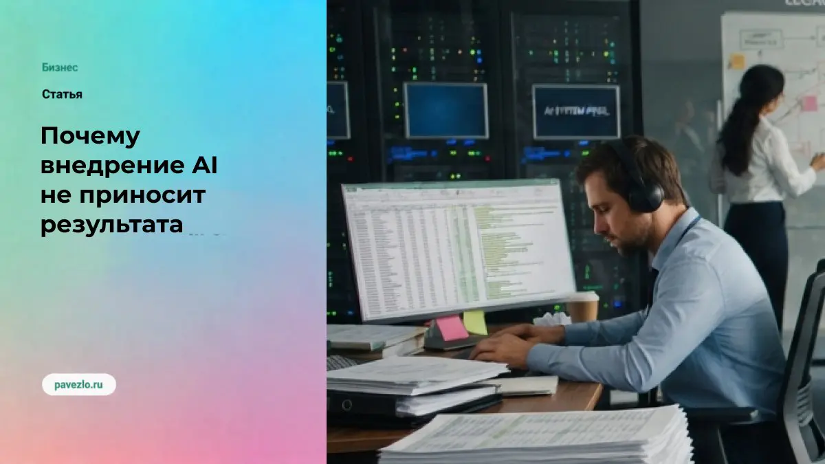Почему AI-внедрение не работает | Сетка — социальная сеть от hh.ru