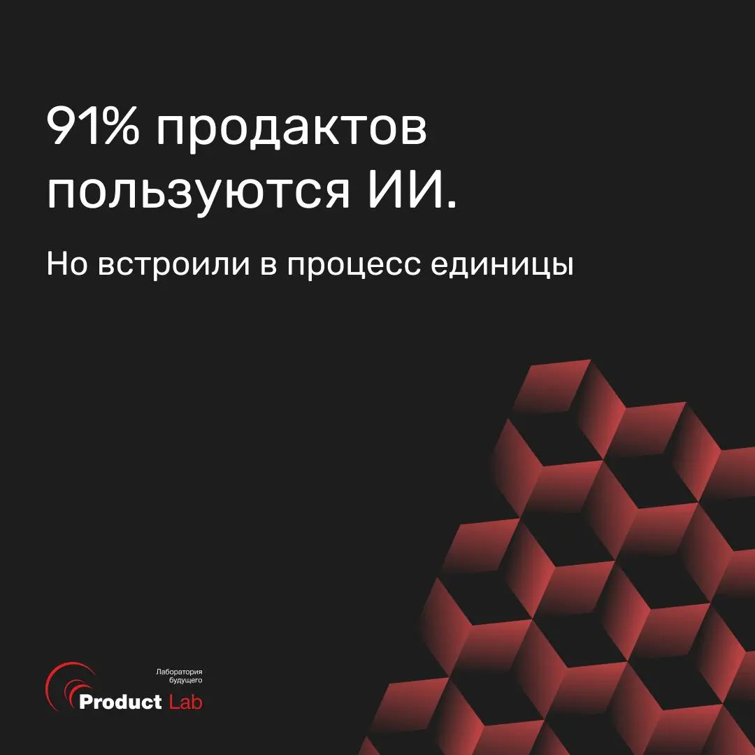 📌 Почему продакты используют ИИ каждый день, но цикл работы над продуктом при этом не сократился
По исследованию рынка продакт-менеджеров DevCrowd и Контура (1101 ответ) 91% продактов используют AI хо... | Сетка — социальная сеть от hh.ru