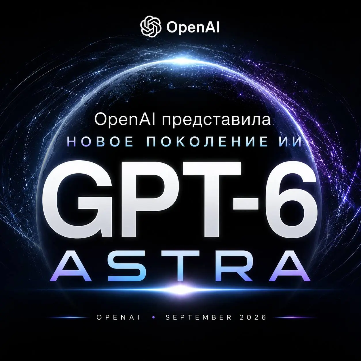 GPT-6 вышла.
Но самое интересное в этом релизе — не сама модель.
3 сентября 2026 года OpenAI выпустила GPT-6. Полное имя — GPT-6 Astra.
Что обещают: модель умеет сама работать за компьютером | Сетка — социальная сеть от hh.ru