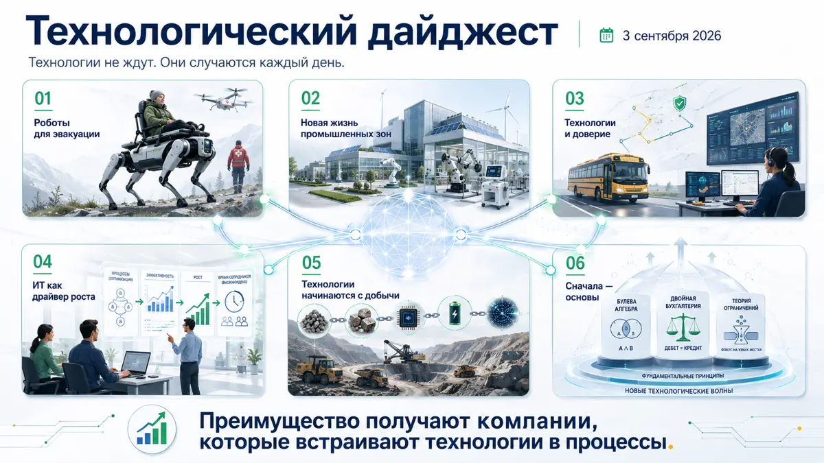Технологический дайджест: 3 сентября 2026 | Сетка — социальная сеть от hh.ru