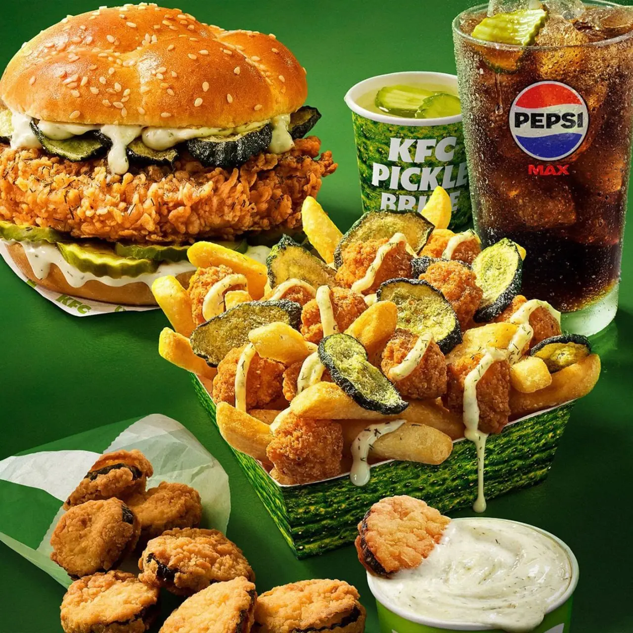 Австралийский KFC запустил огуречное меню Picklecore, которое будет доступно до 30 сентября | Сетка — социальная сеть от hh.ru