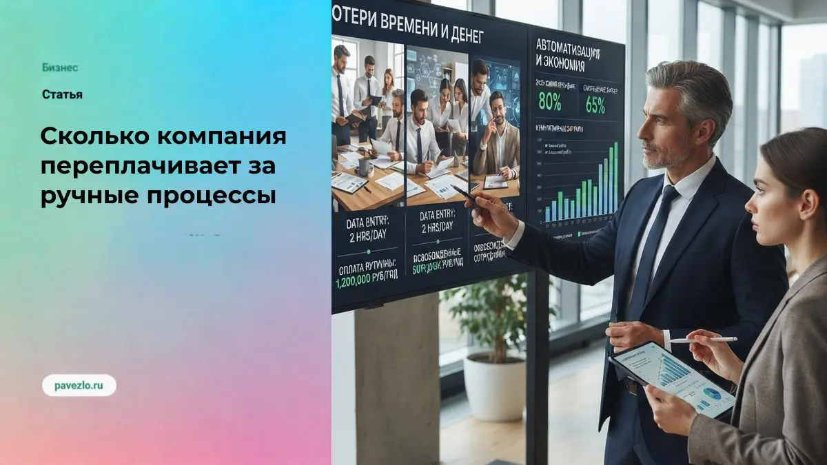 Сколько компания переплачивает за ручные процессы | Сетка — социальная сеть от hh.ru
