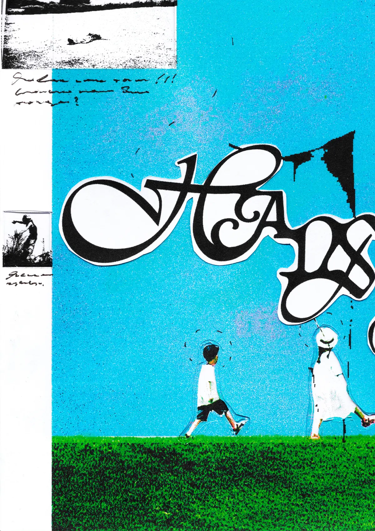 Останься Еще Хоть На Пару Минут (collage and lettering desig | Сетка — социальная сеть от hh.ru