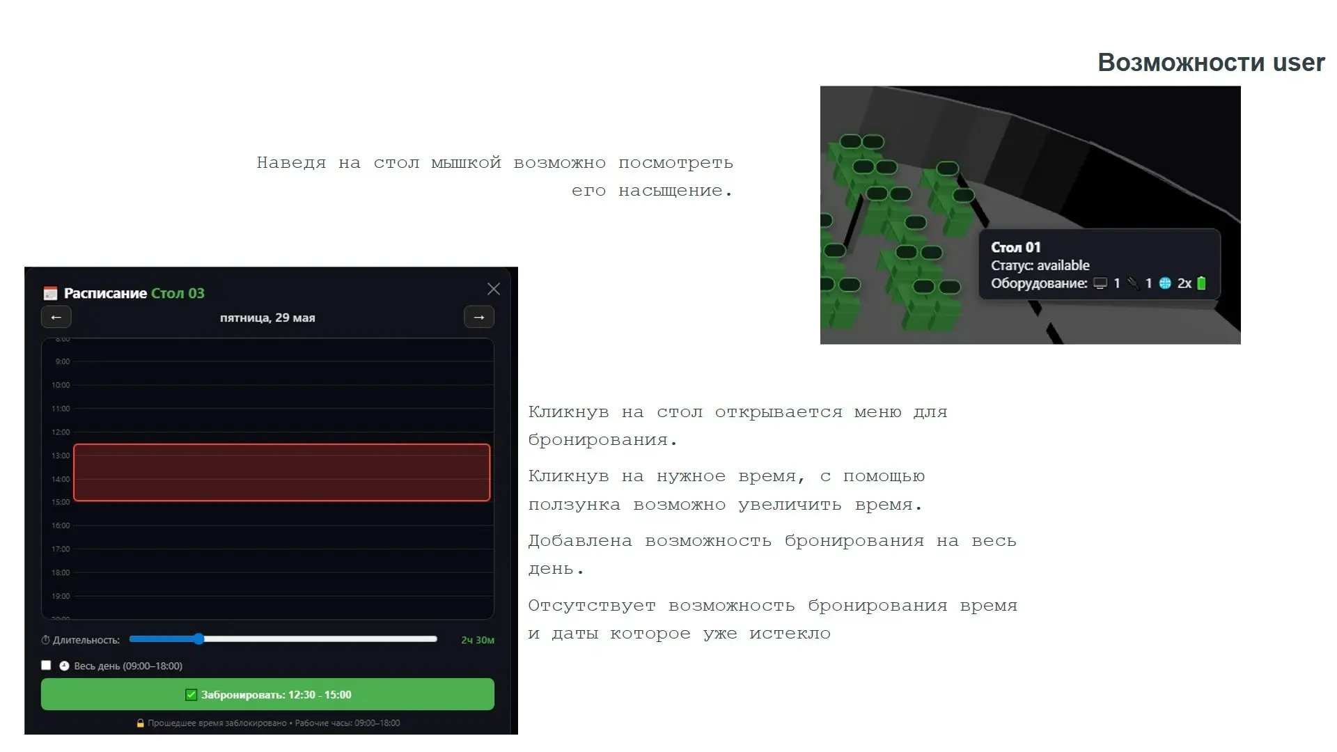 Cистема бронирования рабочих мест в офисе | Сетка — социальная сеть от hh.ru