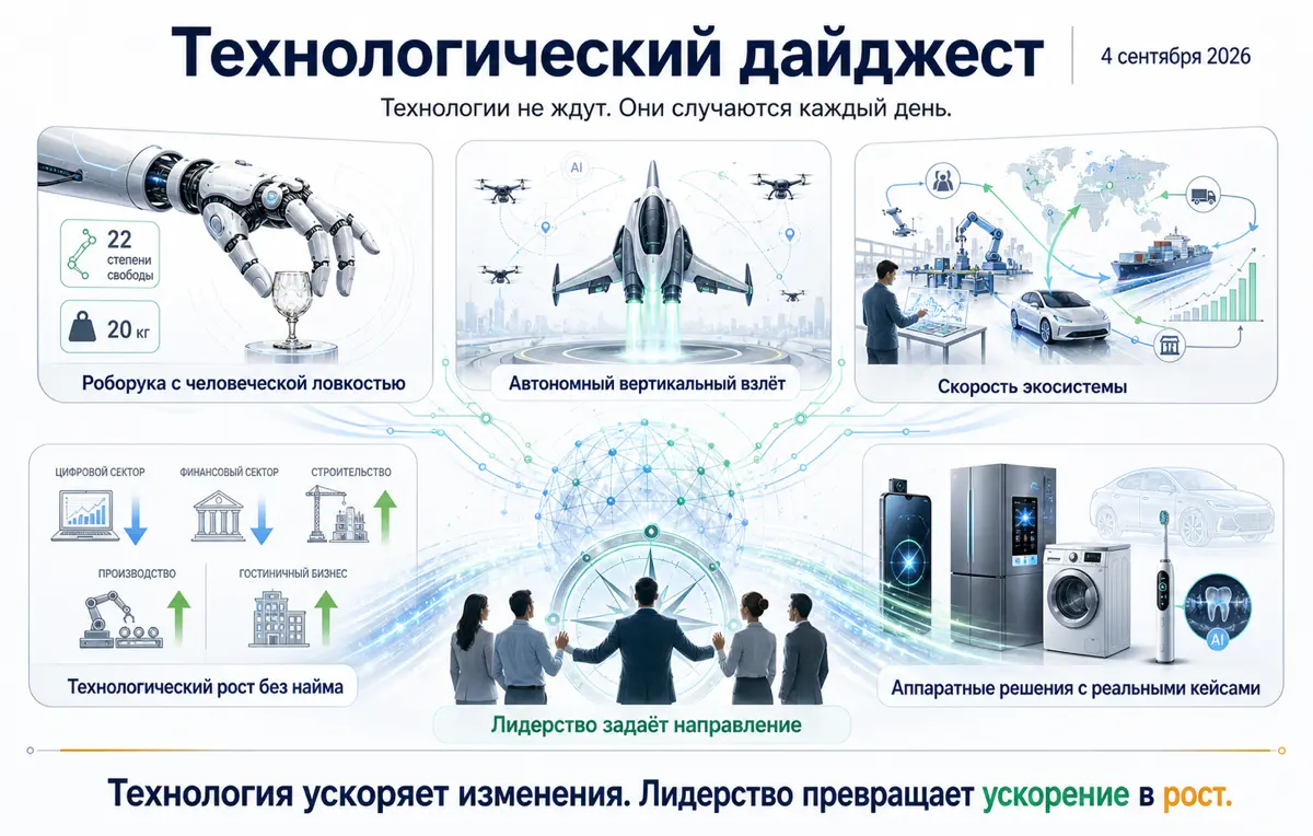 Технологический дайджест: 4 5 сентября 2026 | Сетка — социальная сеть от hh.ru