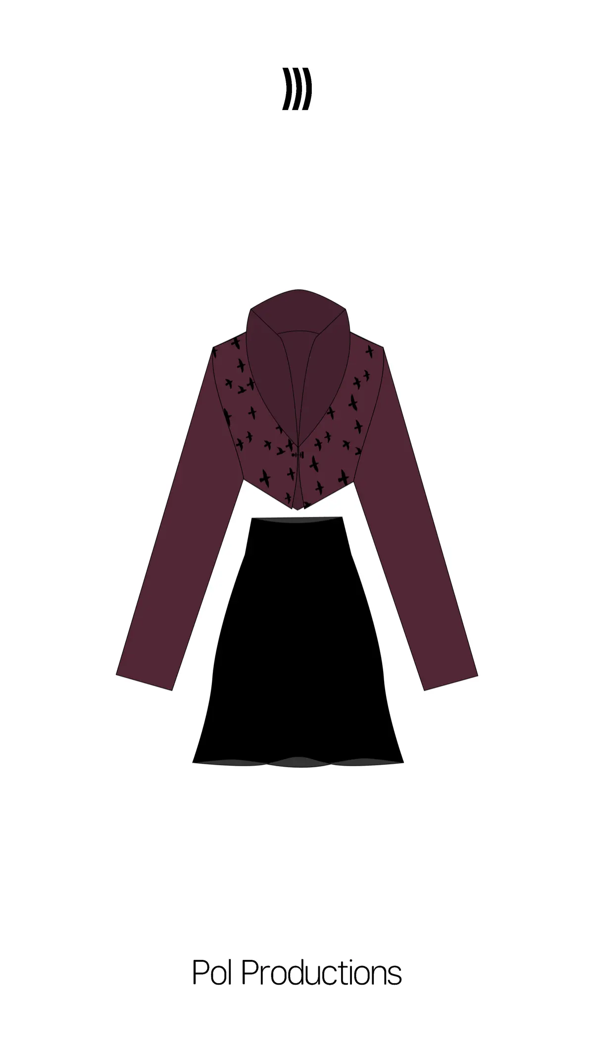 Silhouette Jacket 02&Flower-Wave Skirt 02 | Сетка — социальная сеть от hh.ru