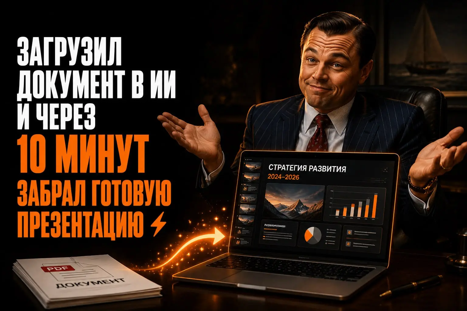 Загрузил документ в ИИ и через 10 минут забрал готовую презентацию⚡️
Я уже собрал одну реальную презентацию через связку ИИ-инструментов и теперь планирую делать так все материалы для эфиров и уроков,... | Сетка — социальная сеть от hh.ru